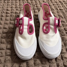 Vans x Barbie Style 93 DX Mary Jane Shoes Womens 6 Pink White Bow Buckle Y2K picture
