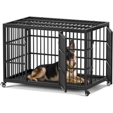VERIFURTY 48 Inch Heavy Duty Dog Crate for Large Dogs with Self-Locking Latch picture