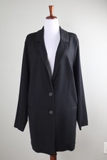 TORRID NWT $89 Solid Black Ponte Long Ling Blazer Jacket Top Size 4 US 4X picture