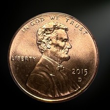 2015-D Lincoln Shield Cent BU Brilliant Uncirculated Denver Mint picture
