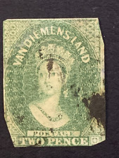  Australia - Tasmania (Van Diemens Land) -  1855-64 - Chalon Head - 6d - Claret picture
