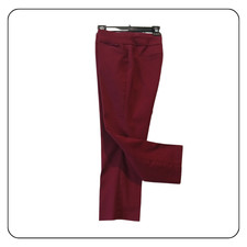 Croft & Barrow Pants Womens 10P Red Effortless Stretch Pull On Straight Leg picture