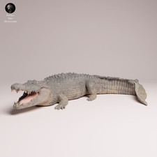Saltwater Crocodile Resin 3-d printed Model Railroad Diorama Unpainted Animal picture