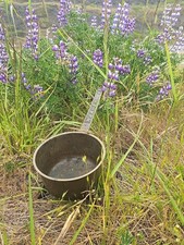 Antique Bronze English 1600s Posnet ☆One Incredible Antique UK Spider Saucepan picture