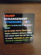 TDS AWARENESS STICKERS DEMENTIA MENTAL ILLNESS AWARENESS TRUMP DERANGEMENT 😜 🤪 picture