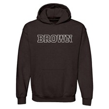 Brown University Bears Basic Block Hooded Sweatshirt - Dark Chocolate picture