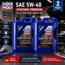 (2 PACK) LIQUI MOLY 2041 Synthoil Premium SAE 5W-40; 5 Liter picture