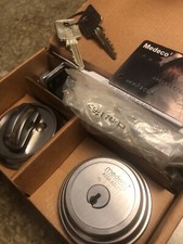 Medeco ASSA ABLOY Maxum Deadbolt High Security Satin Nickel - 2 Keys w/ Card picture