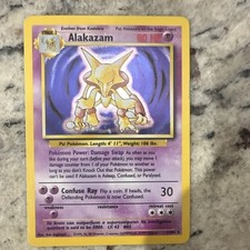 Wizards of the Coast Alakazam 1/102 Base Set Holo Rare Unlimited Eng 1999 80HP picture