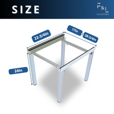 F&L Heavy-Duty Foldable Air Handler Stand – Rust-Resistant Metal Frame (24'') picture