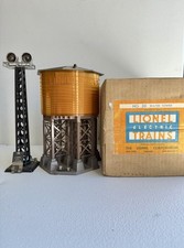 Vintage Lionel No30 Water Tower O Gauge 1940s Original Box With Floodlight Tower picture