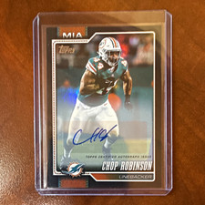 Topps 2026 Chop Robinson Dolphins #128 Autograph Serial Numbered 04/10 picture