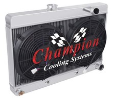 RN Champion 4 Row Radiator W/ 2 12