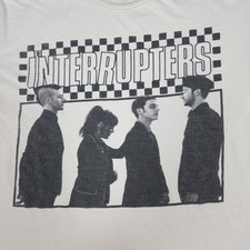 VTG The Interrupters Graphic T Shirt Mens Med Cream Band Tee Gildan Softstyle picture