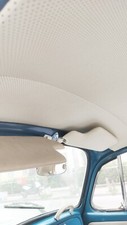Perforated Headliner Compatible Vw Volkswagen Beetle Bug Vinyl 1947 - 1967 Cream picture