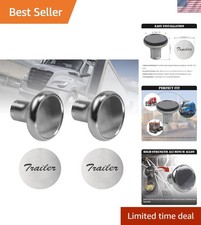 Elegant Chrome Air Valve Knob Set for Peterbilt, Kenworth, Freightliner - 2PCS picture
