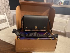 Burberry Vintage Check Crossbody black calf Leather picture