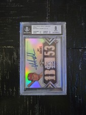 2012 Topps Triple Threads - Auto Relics Sepia #155 Matt Adams /75 BGS 8 picture