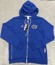 NIKE FLORIDA GATORS MENS BLUE DRIFIT JORDAN LONG SLEEVE ZIP Size L picture