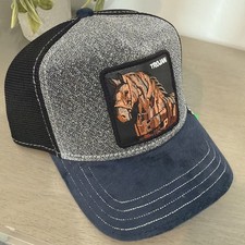 Goorin 1 of 3 99 STRONG TROJAN Trucker Hat RARE SnapBack Glitter Sparkle Cap NWT picture
