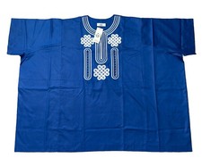African clothing for men-Embroidered blue Size L picture