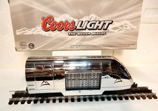 MTH Rail King 30-78061 Coors Light Silver Bullet Operating Reefer Tail Car-Nice picture