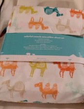 1 Pillowfort Sheet Set Colorful Camels Full Bed Size Microfiber Sheets set picture