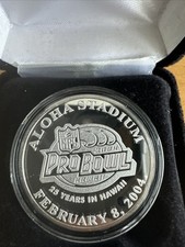 2004 NFL Pro Bowl Official Game Coin minted by The Highland Mint 1oz #062 picture