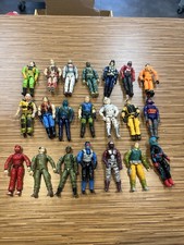 HUGE Vintage GI Joe Cobra Action Figure Lot Of 21 Figures Stalker Snake Eyes ++ picture