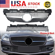 For 2011-2015 Benz SLK-Class R172 Chrome Meteor Edition Front Bumper Grille Mesh picture