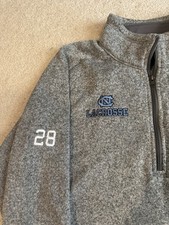Patagonia Men’s Better Sweater 1/4 Zip Pullover Gray UNC Lacrosse Size XL picture