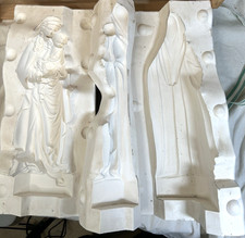 VINTAGE ALBERTA'S CERAMIC MOLD #A-373 Madonna and Child Jesus 3 Pc picture