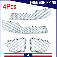 For Bentley Continental Gt Gtc 2012-2015 4PCS Chrome Bumper Lower Mesh Grille US picture