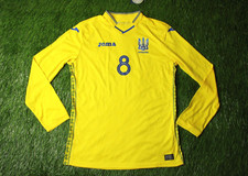 UKRAINE TEAM # 8 2018/2019 PLAYER ISSUE FOOTBALL SHIRT JERSEY HOME JOMA SIZE L picture