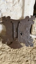 15th/16th Century Large Coffer Lock Plate Rare To Find Lock Plate So Large picture
