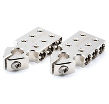 Pair ILL Customz Battery Terminals 0 Gauge 6 Input SAE Top Post Clamp picture