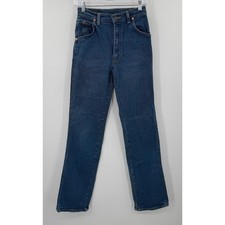 Vintage Lee Jeans High Waisted Straight Leg Dark Wash Made in USA Sz 11 302-2049 picture