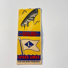 Lykes Lines Galveston Houston New Orleans Vintage Matchbook Cover 4MB113-1 picture