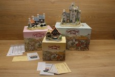 David Winter Cottages Lot 3 Miners Row O'Donovan's Castle Box COA Vintage picture