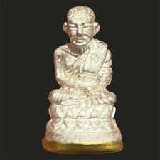 2015 Vintage Thai Buddha Amulet LP Tuad Alpaca Pendant Lucky Charm Rich Talisman picture