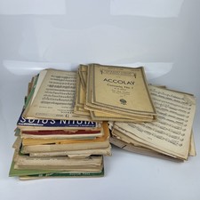 Large Mixed Lot Vintage Sheet Music Books Schirmer's Library Piano picture