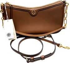NWT Tory Burch T Monogram Leather STUDIO Bag Purse Shoulder Crossbody Ret $398 picture