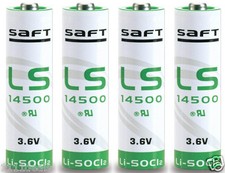 4 Pcs Brand New Genuine Saft LS14500 Battery AA 3.6 Volt Lithium Batteries picture