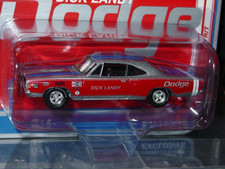 AUTO WORLD 1968 DODGE CORONET R/T DICK LANDY MOPAR MUSCLE CAR -Silver, MIP picture
