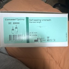 Coloplast Conveen Optima Self-Sealing Silicone 30mm Urisheath 22030 30ct picture