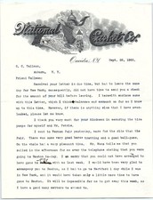 1905 National Casket Co. letterhead, NY - Business letter picture