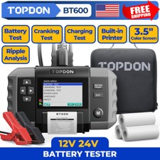 TOPDON BT600 Car Battery Tester 12V Cranking/Charging Testing Built-in Printer picture