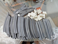 LIFE-LIKE POWERLOK HO BLACK STEEL TRACK 39 CURVED 10 STRAIGHT 2 TURNOUTS TRESTLE picture