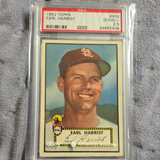 Topps 1952 Topps High #402 Earl Harrist RC Rookie St. Louis Browns picture