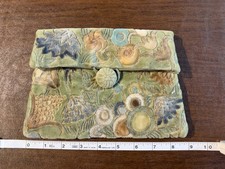 Vintage Bag Mary Chess 1940's Handbag Clutch Velvet Floral Hummingbird EXQUISITE picture